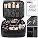 Portable Travel Makeup Bag Organizer | Cosmetic Case Organizer | 9.8'' Makeup Train Case with Adjustable Compartments | by TOP S.X.
