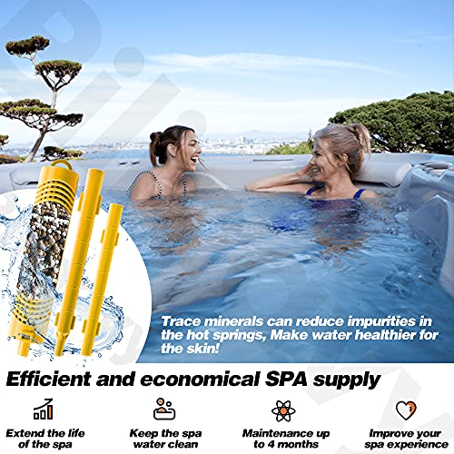 Spa Mineral Sticks for Hot Tub, 2 Stick Spa Mineral Sanitizer Last