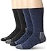 Dickies Men's 4-Pack Marled Moisture Control - Accented Heel/Toe Assort Crew Socks