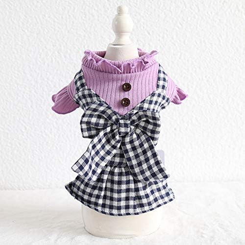 Petstyle Fafa 0246 4犬服ペット服冬服温かいリボン チェックワンピース19新品 イェロー Xs B07yrqv51w 908円 人気海外一番 100 品質保証 全品送料無料 即日出荷 Sale開催中