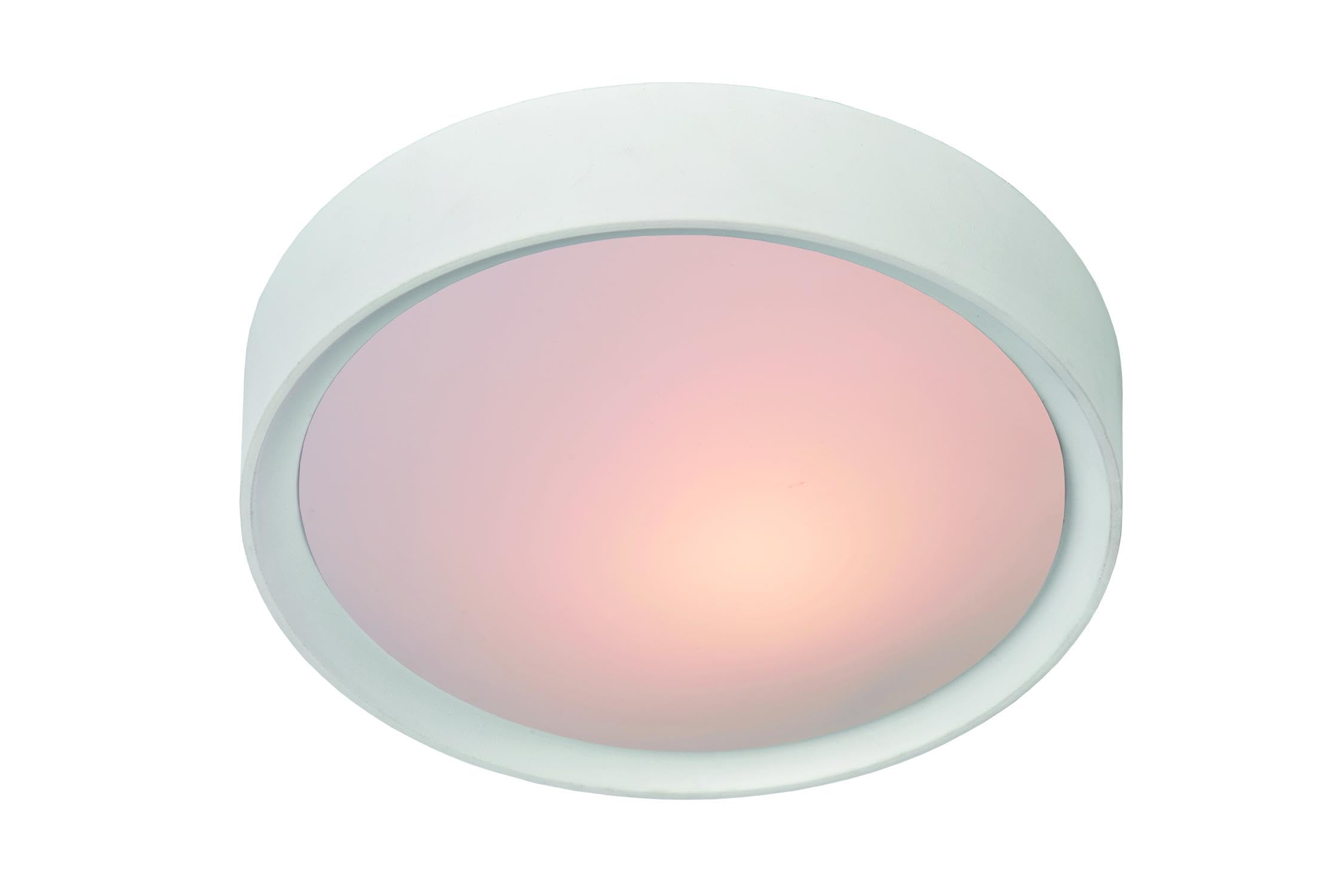 LUCIDE LEX - Flush Ceiling Light - Ø 33 cm - 2xE27 - White