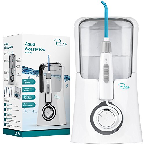 Pure Daily Care Aqua Flosser Pro with 3 Modes and 5 Pressure Settings
