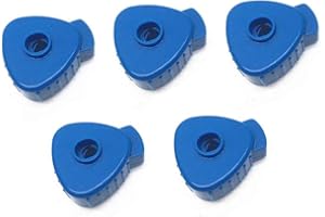 NICBOBO Liyafy Pack of 5 Plastic Quick-set Cymbal Nut for Percussion Drum Kit Blue