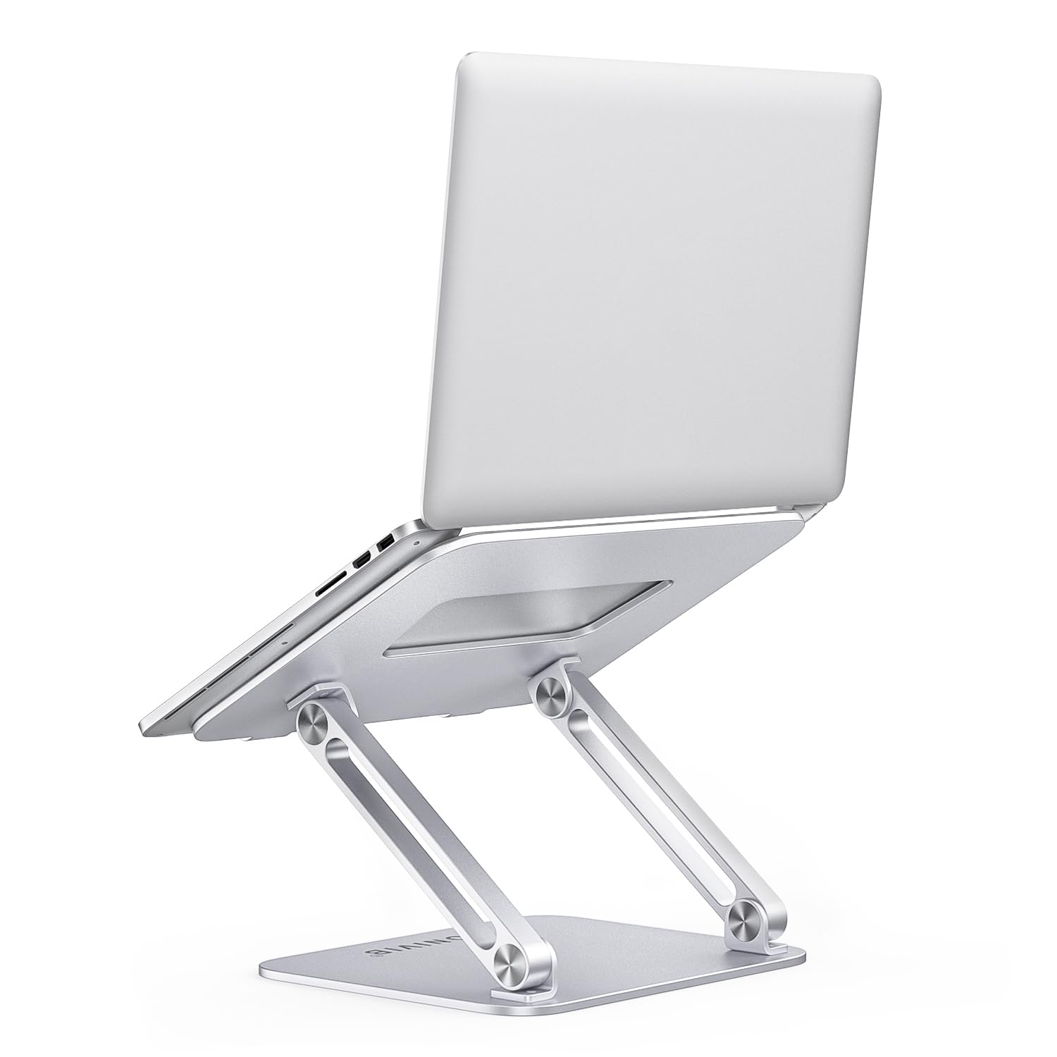 ONIVIB Laptop Computer Stand, Adjustable Tablet Holder Desk, Foldable Wide Compatible(10-17 inches) Computer Lapdesks, for MateBook Notebook-(Silver)