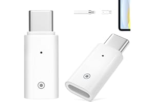 MoKo 2 Pack USB-C Charging Adapter Compatible with Apple Pen 1st Generation, Male USBC to Female Charging Connector for iPad 