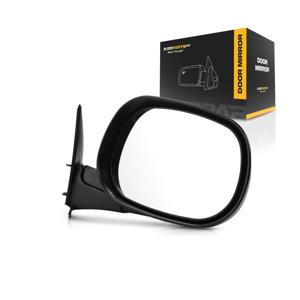 Photo 1 of For Dodge Ram 1500/2500/3500/4000 Door Mirror 1998 1999 2000 2001 2002 Passenger Side | Manual | Old Style | Replacement For CH1321179 | 55076478AC
