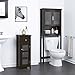 SPIRICH Bathroom Storage Floor Cabinet, Bathroom Cabinet Free Standing with Single Drawer and Adjustable Shelf (Espresso) (Espresso)