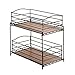 Seville Classics 2-Tier Sliding Basket Drawer Kitchen Counter and Cabinet Organizer, Bronze