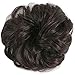 FUT Scrunchy Scrunchie Hair Bun Updo Hairpiece Ponytail Hair Extensions Wavy Curly Messy Hair Bun Extensions Donut Chignons Hair Piece medium brownthumb 2