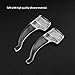 NUOLUX Eyeglasses Anti-Skid Ear Pads Ear Hook 20 Pairs (Transparent)