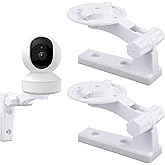 2pcs Camera Wall Mount Compatible with TP-Link Tapo C200/C210, Kasa EC70/ KC410S Indoor Pan/Tilt, Reolink E1 / E1 Pro, Mercur