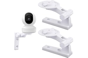 2pcs Camera Wall Mount Compatible with TP-Link Tapo C200/C210, Kasa EC70/ KC410S Indoor Pan/Tilt, Reolink E1 / E1 Pro, Mercur