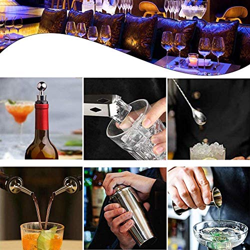 AMAZOM Cocktail-Shaker-Barkeeper-Kit-Set, 14-Teiliges Martini-Shaker-Set Bar-Set Mit Edelstahlständer, Barwerkzeugen Für… – Bild 8