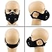 AxPower Dust Mask Anti Pollution PM2.5 Face Masks Washable and Reusable Dustproof Respirator Safety Mask with 2 Valves and 4 Activated Carbon N99 Filters Made for Men Women Outdoor Activities (Black)