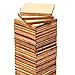 100 Pack 1x1 Wooden Squares for Crafts, Unfinished Wood Pieces for DIY Cutout Tiles