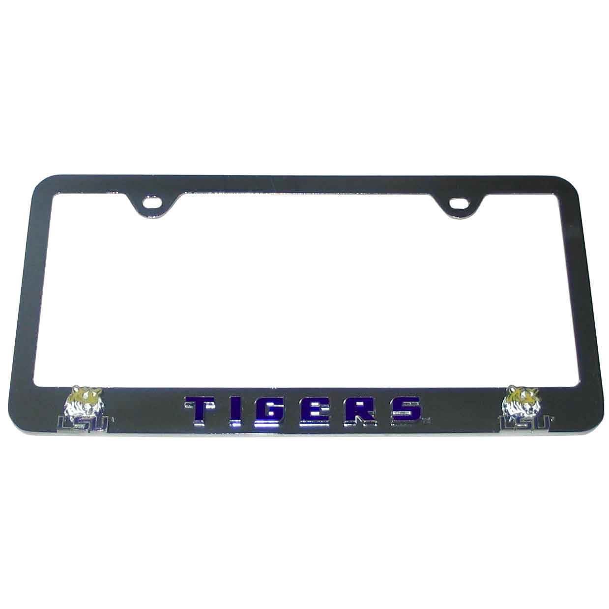 Siskiyou Sports NCAA Louisiana State Fightin Tigers Steel Tag Frame
