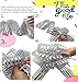 FQTANJU Pull Bow, Large, Organza, 6 Inches, 5 Pieces, Silver