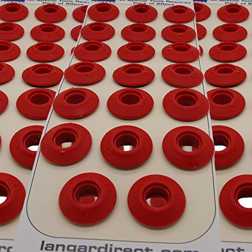 Langard 12mm Red Snap 'n' Tap Eyelets Pack of 100pcs