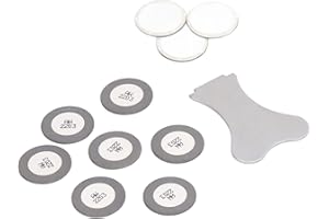 Yuecoom Ultrasonic Mist Maker, 10 PCS 20mm Fogger Replacement Ceramics Discs Water Fogger Ceramics Discs Ultrasonic Fogger Ultrasonic Mister Waterproof Pond Atomizer Accessory Set for Humidifier