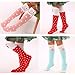 Menghao 6 Pairs Knee Socks Girl for 5-12Years Old-Summer Spring Socks for Kids Animal Cat Fox Bear Cotton Stockings