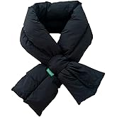 EMGILL Lightweight Puffer Scarf for Women Versatile Solid Color Collar Scarf Winter Warm Neck Wrap Outdoor Neck Warmer
