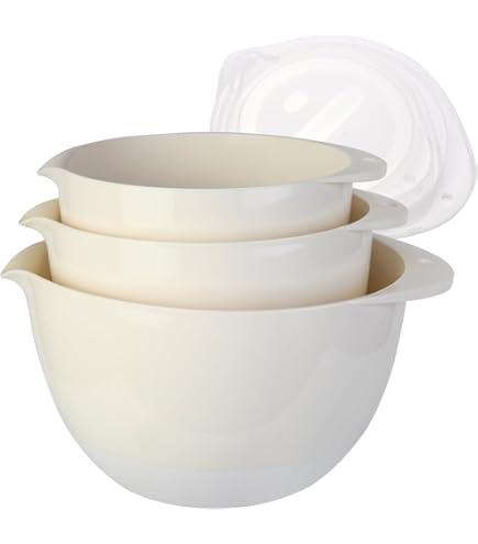 Amazon.com: GLAD Mixing Bowls with Pour Spout, Set of 3 | Nesting