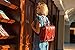 ECOSUSI Women Briefcase PU Leather Laptop Backpack Shoulder Computer Bag Messenger Satchel fit 14 inch Laptop, Red