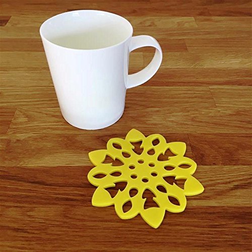Super Cool Creations Coasters - Snowflake Shaped - Yellow - 8 Set