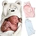 Lovely Soft Baby Blanket Towels Animal Shape Hooded Bath Towel Bathrobe Clothes (0~2 Years, White)