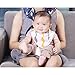 GAGAKU 4 Pack Cotton Baby Bandana Bib Set with Adjustable Snaps + 1 Pacifier Clip