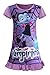 AOVCLKID Vampirina Toddler Night Gown For Little Girls Pajamas Dress (Purple,130/5-6Y)