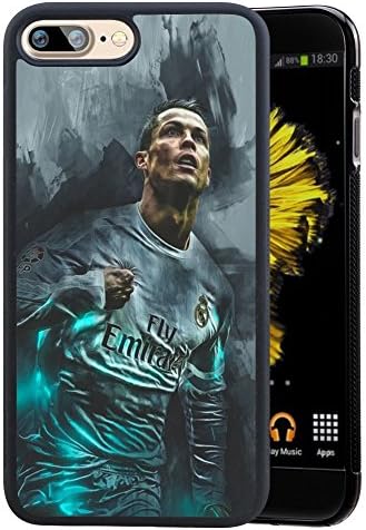 iPhone 7 Plus 5.5 Case, Customized Football Real Madrid CF Cristiano Ronaldo CR7 , Real Madrid Club Premium TPU and PC Case for iPhone 7 Plus 5.5