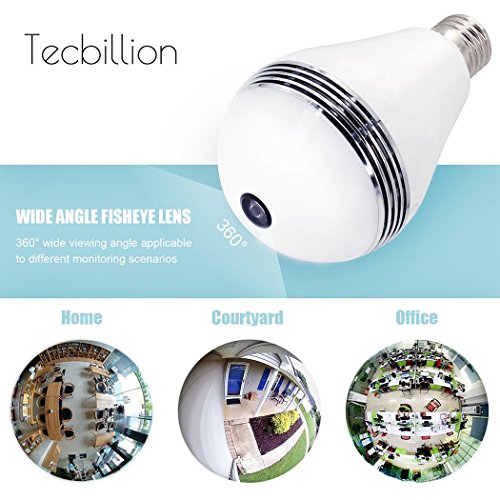 Security-Camera-Bulb-Wifi-System-TecBillion-Updated-Version-Home-Security-Camera-Light-Bulb-Wireless-Outdoor-Wide-360-Degree-Lens-Video-Digital-Wifi-Indoor-Security-IP-Dome-Camera-White