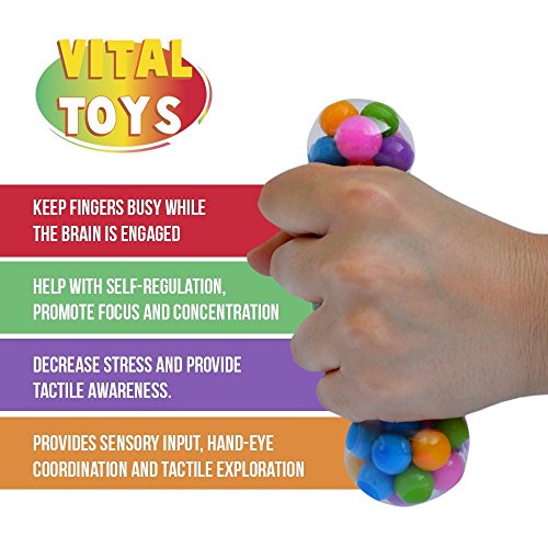 image for VITAL TOYS Fidget Toys 8 Pack Includes DNA Balls,Liquid Motion Timer,M