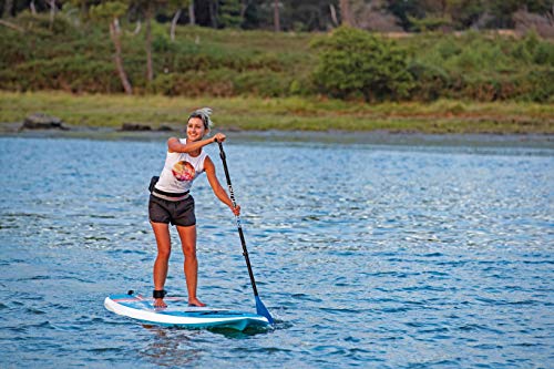 BIC Sport Tough-TEC Cross SUP Stand Up Paddleboard, Blue/Grey/Orange, 11'0"