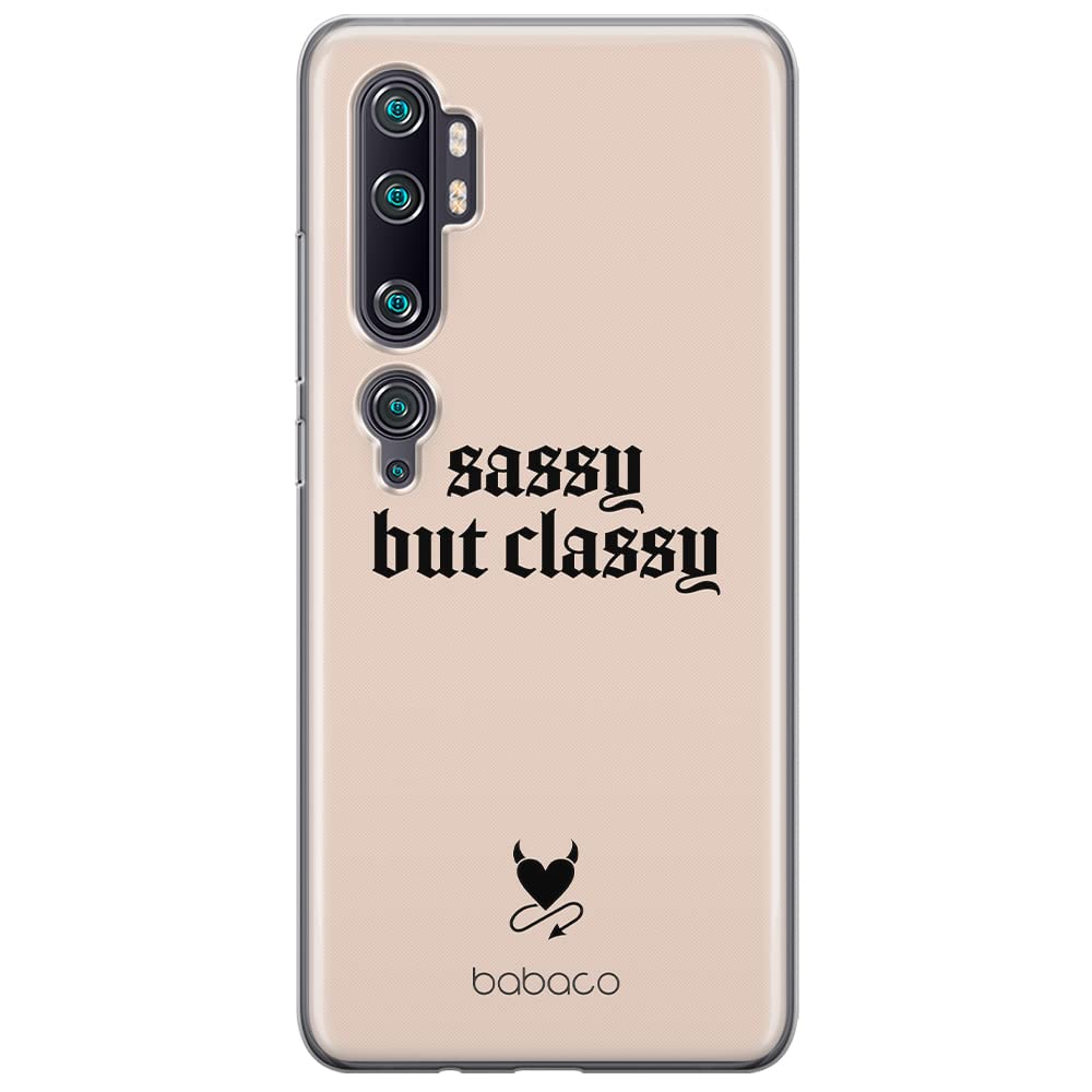 Babaco ERT GROUP mobile phone case for Xiaomi MI NOTE 10 / MI NOTE 10 PRO original and officially Licensed pattern Sassy but classy 001 adapted to the shape of the mobile phone, case made of TPU