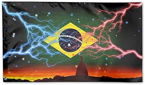 Brazil Deluxe Flag, 3 X 5', Multicolor.