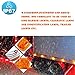 NPAUTO Partszone 10Pcs Amber Side Marker Lights Double Bullseye 10 LED Trailer Clearance Light Bulls Tiger Eye for Truck RV Boat Camper Trailers