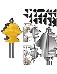 Yakamoz 1 2" vástago mágico multiforma moldeador broca multi perfil fresado fresado herramienta de carpintería, Bullnose, redondo Over, Cove, Ogee multiforma todo en un diseño