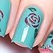 Whats Up Nails - Roses Nail Stencils Stickers Vinyls for Nail Art Design (1 Sheet, 20 Stencils)