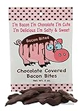 Chocolate Covered Bacon Bites - 2 oz Bag - Crispy Bacon Pieces Dipped in Dark Chocolate