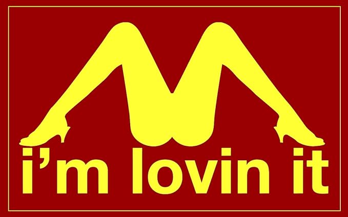 Amazon Com Witnystore I M Loving It Mcdonald S Logo Funny Prank