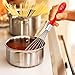 Whisk - Vie De Chef- Professional Use Silicone Ballon Whisk Perfect For Whipping/Beating/Mixing Aromatic Ingredients - Create Delicious Foods and Desserts - 1 Year Warranty - Recipe Ebook Included