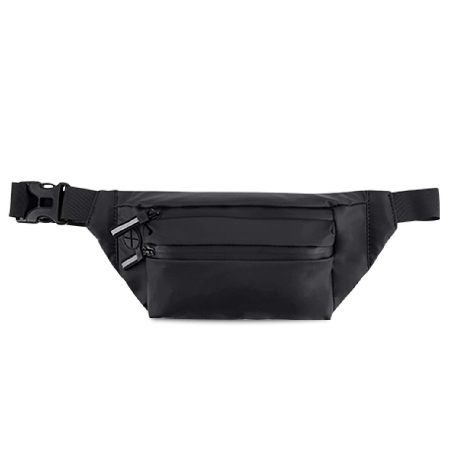 FANDARE Fashion Waist Packs Sling Bag Fanny Pack Chest Bag Teenager Waist Pouch Waterproof Waist Bag Outdoor Travel Party Crossbody Bag for Men Women Nylon Black