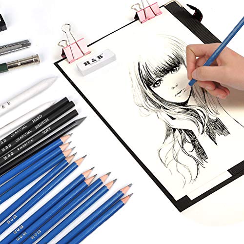 YOTINO 23 Pcs Drawing and Sketching Pencil Set, Professional Sketch Pencils Set in Aluminum Case, Art Supplies Drawing Kit for Adults Kids