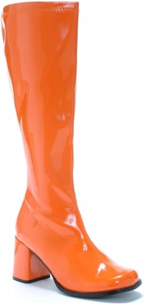 orange heel boots