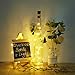 LoveNite Wine Bottle Lights with Cork, 15 Pack Battery Operated 10 LED Cork Shape Silver Wire Colorful Fairy Mini String Lights(No Bottles) for DIY, Party, Christmas, Wedding Decor (Warm White)