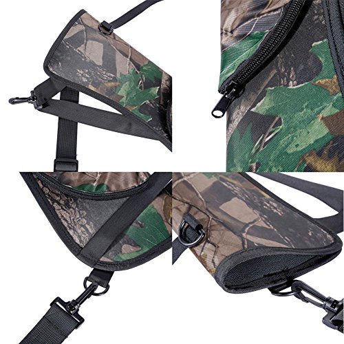Domybest Target Hunting Archery Quiver Back Hip Waist Bag Arrow Bow Holder Pouch