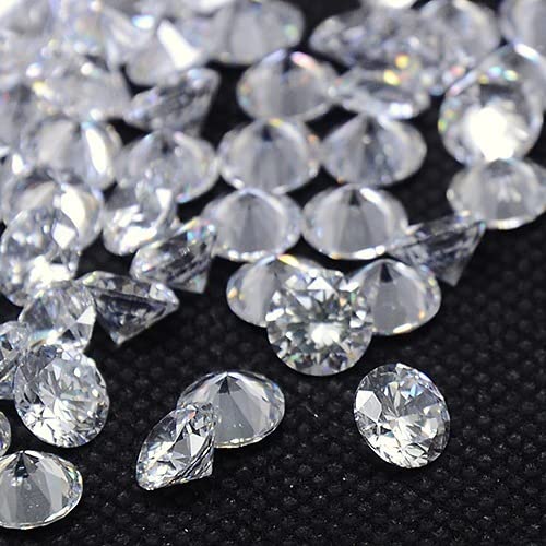 Craftdady 1000pcs Clear Cubic Zirconia 0.8mm Mini CZ Rhinestone Bulk Loose Stone for Jewellery Making Repairing