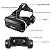 VR Headset, HAMSWAN 3D VR Glasses Virtual Reality Glasses with Built-in Headset 120 Degree FOV and Multifunction Button Compatible with iPhone, Samsung and Other Smartphone